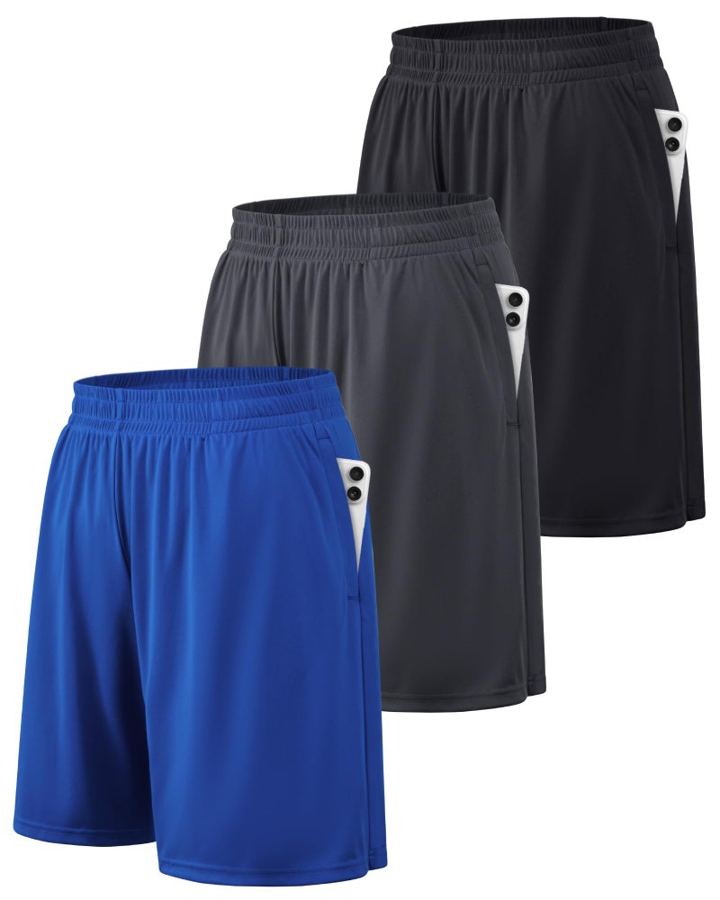 BALENNZ Athletic Shorts for Men with Pockets and Elastic Waistband Quick Dry Activewear - Image 1